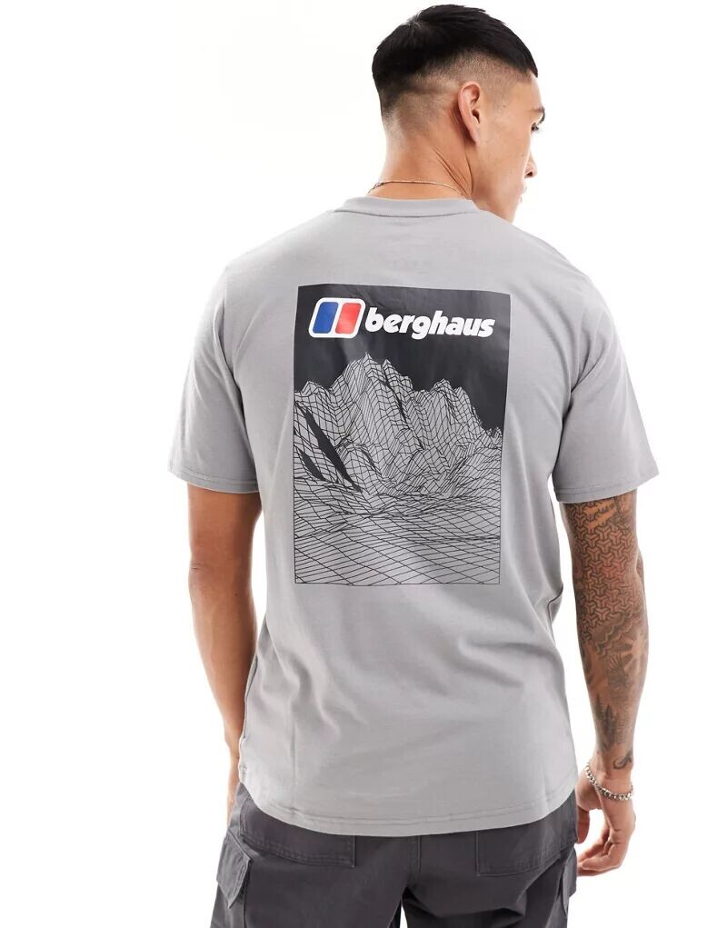 

Темно-серая футболка с короткими рукавами Berghaus Mountain Lineation, Серый