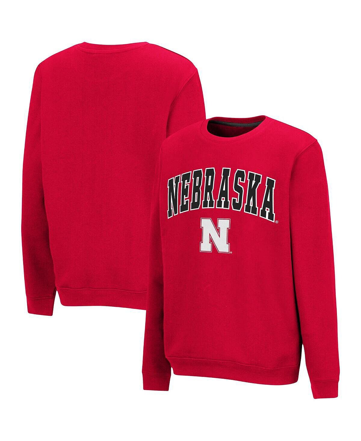 

Пуловер Scarlet Nebraska Huskers Campus для мальчиков и девочек Big Colosseum