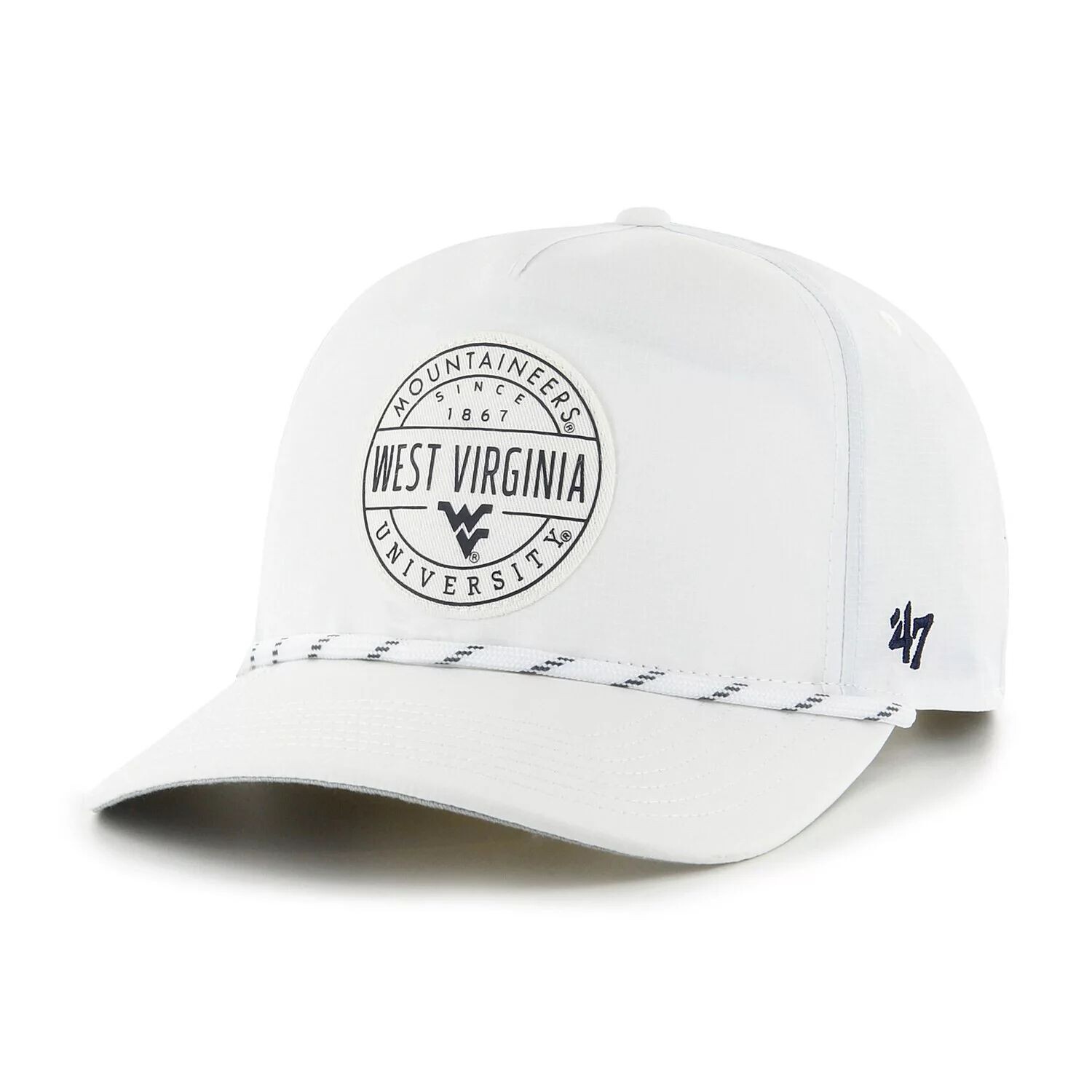 

Мужская белая кепка '47 West Virginia Mountaineers Suburbia Captain Snapback