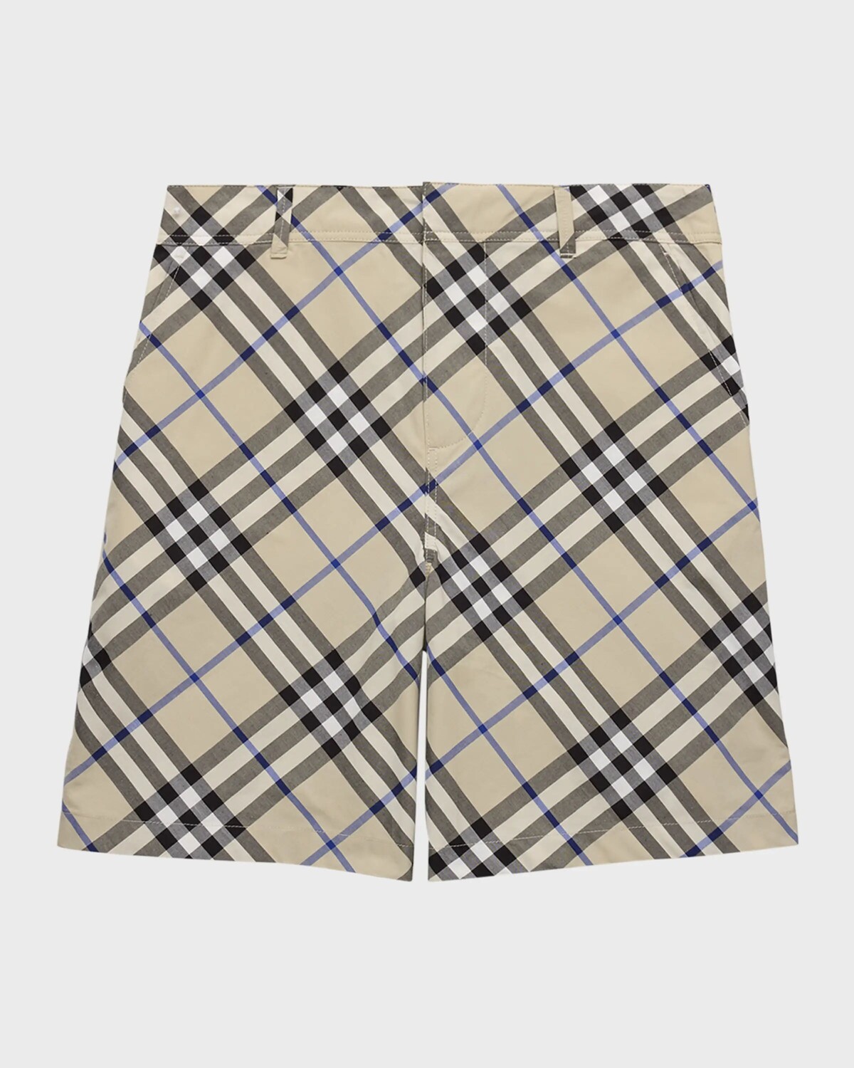 

Шорты для мальчиков Oscar в клетку Burberry, цвет Lichen Check