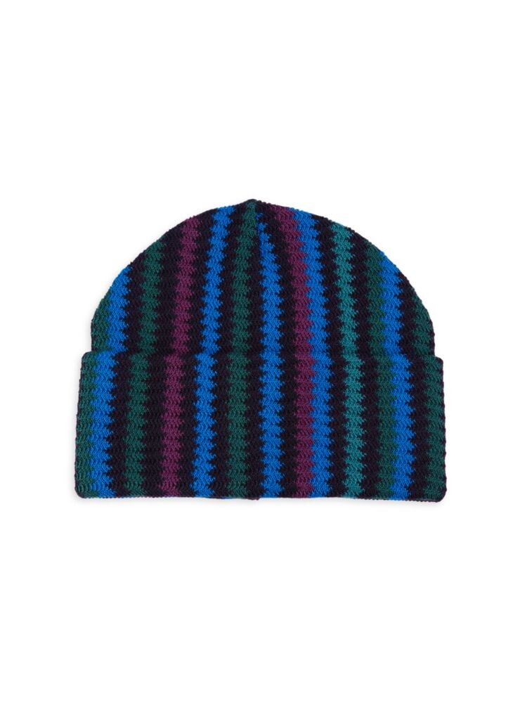 

Шапка-бини из смесовой шерсти с шевроном Missoni, цвет Navy Multi