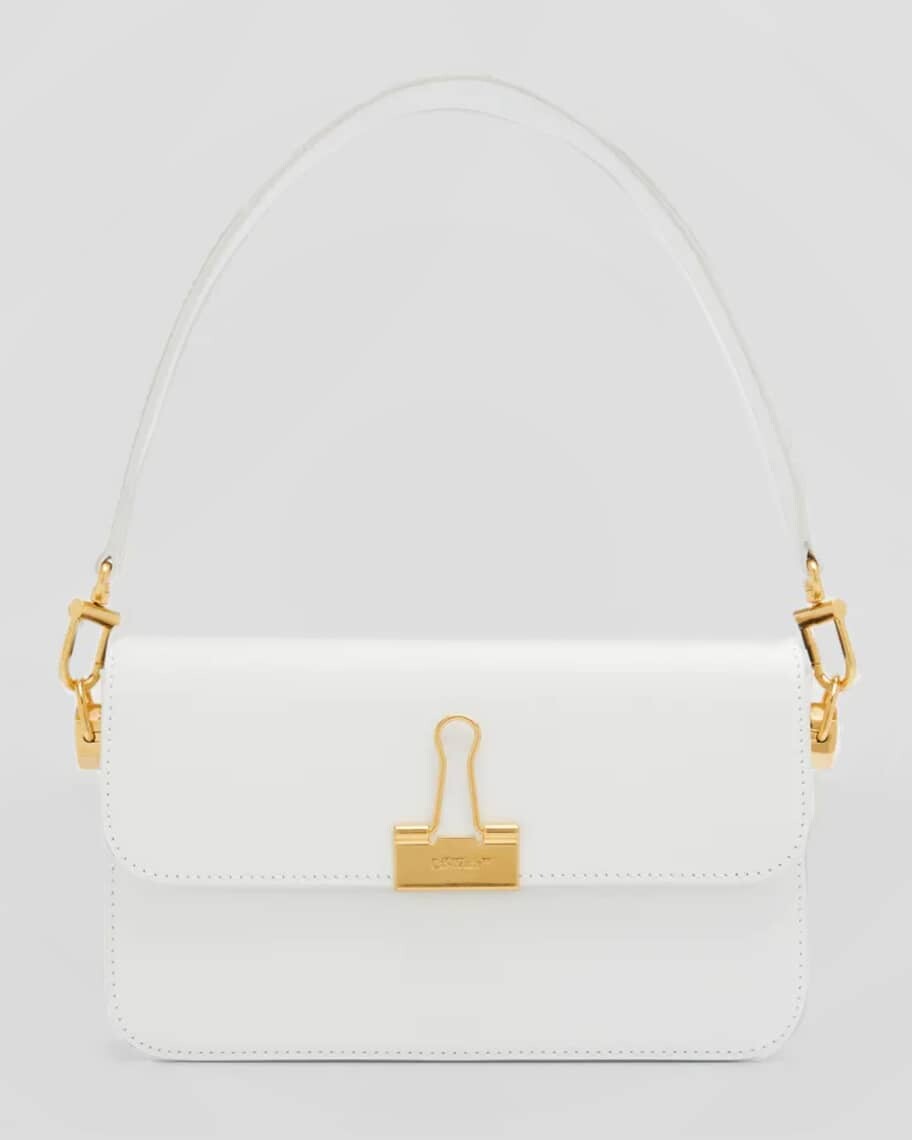 

Кожаная сумка через плечо с клапаном Binder Off-White