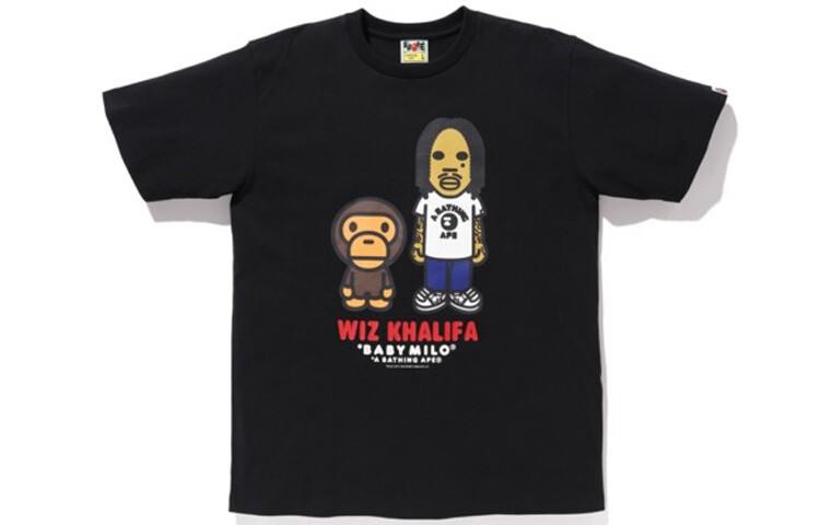 

Мужская футболка A Bathing Ape Baby Milo X Wiz Khalifa, МУЛЬТИ