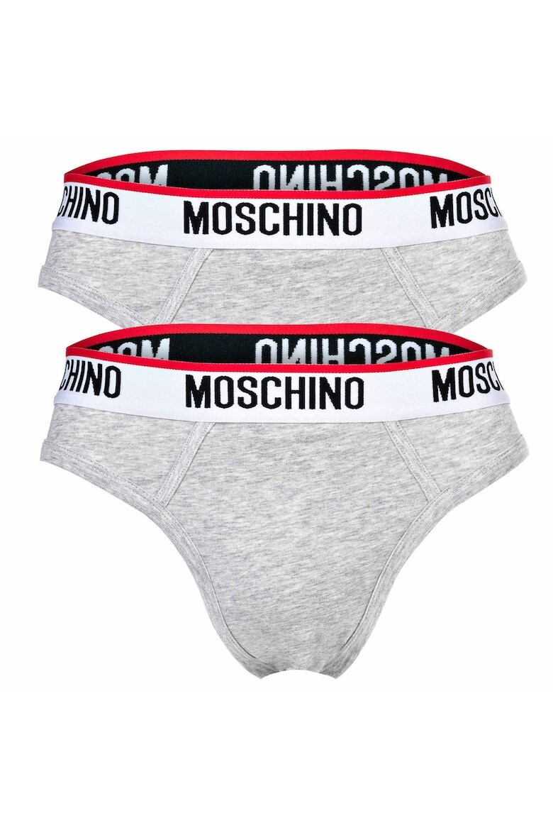 

Трусы с логотипом, 2 пары Moschino Underwear, серый