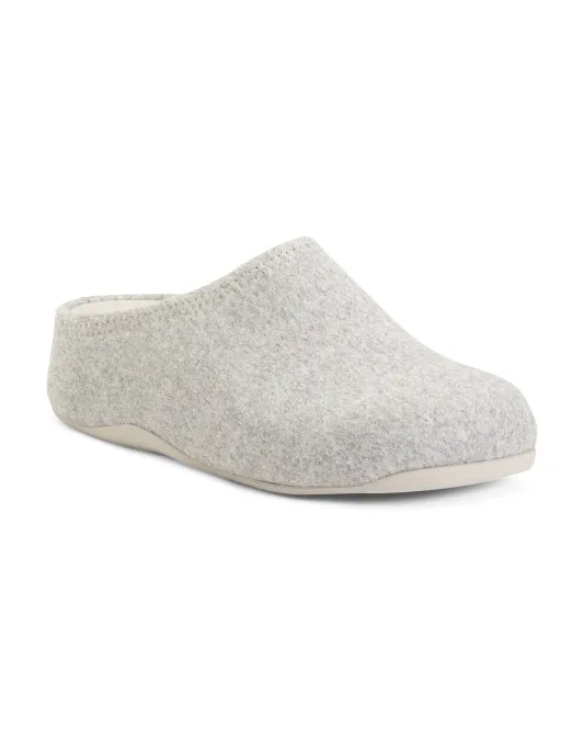 

Шувские фетровые сабо Fitflop, серый