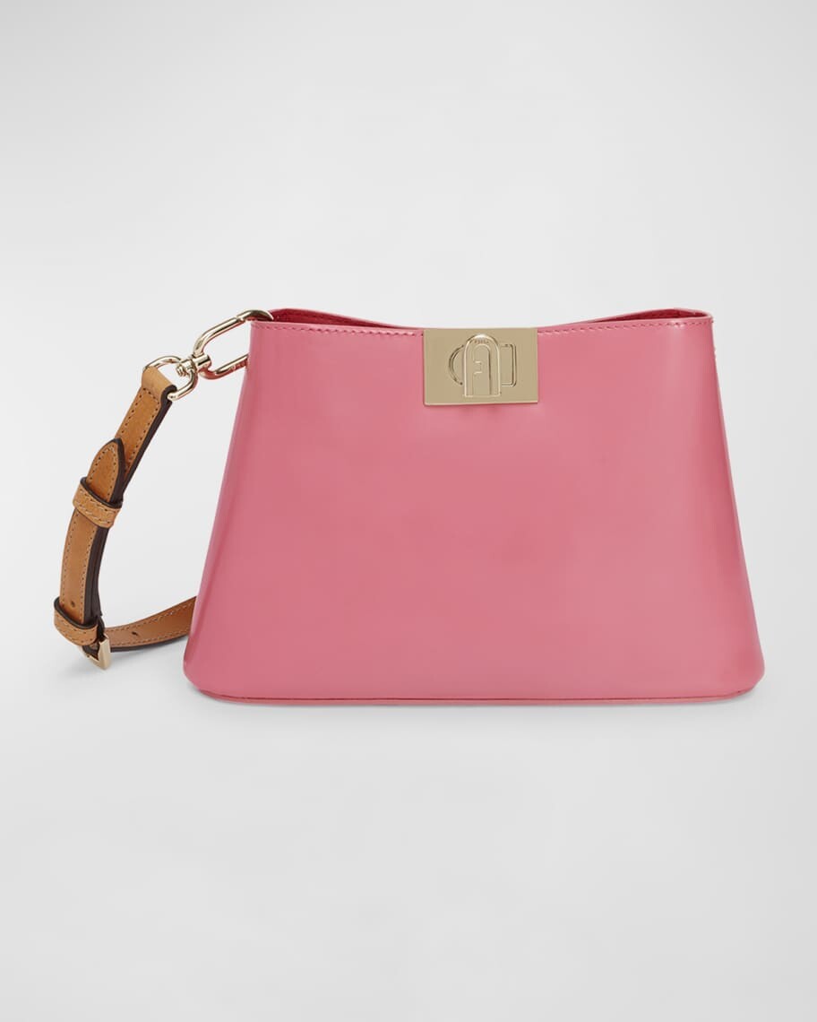 

Маленькая кожаная сумка через плечо Fleur Furla