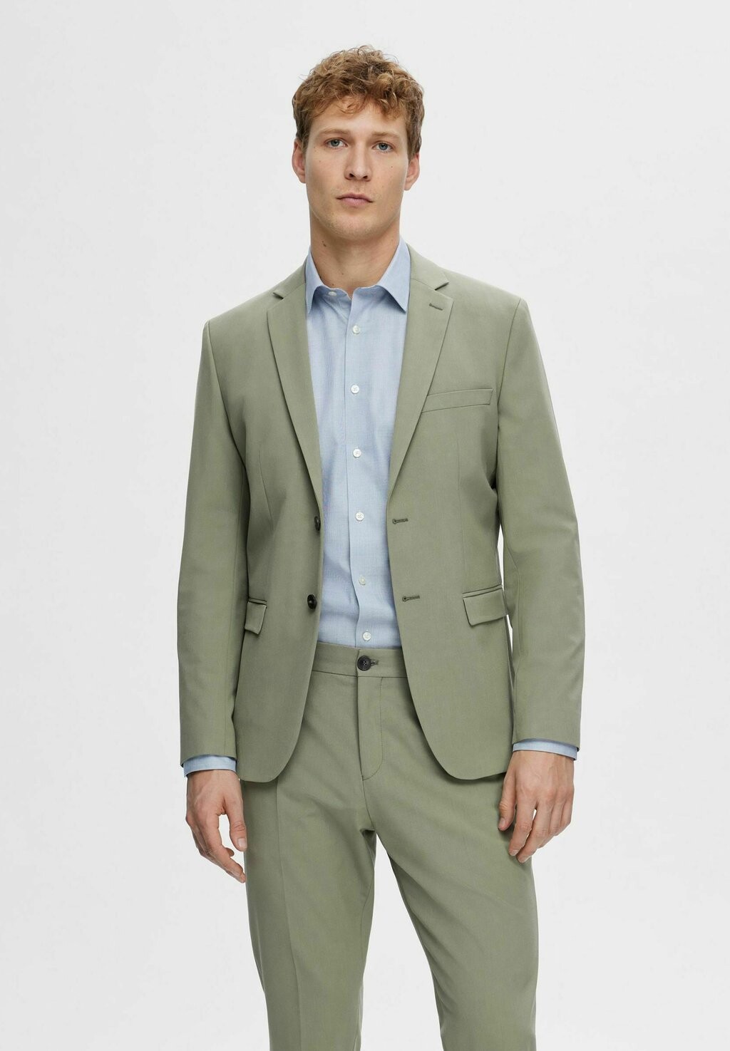 

Куртка Selected Homme, светло-зеленый