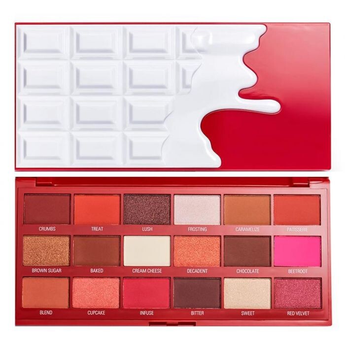 

Тени для век Paleta de sombras Chocolate Red Velvet I Heart Revolution, Multicolor