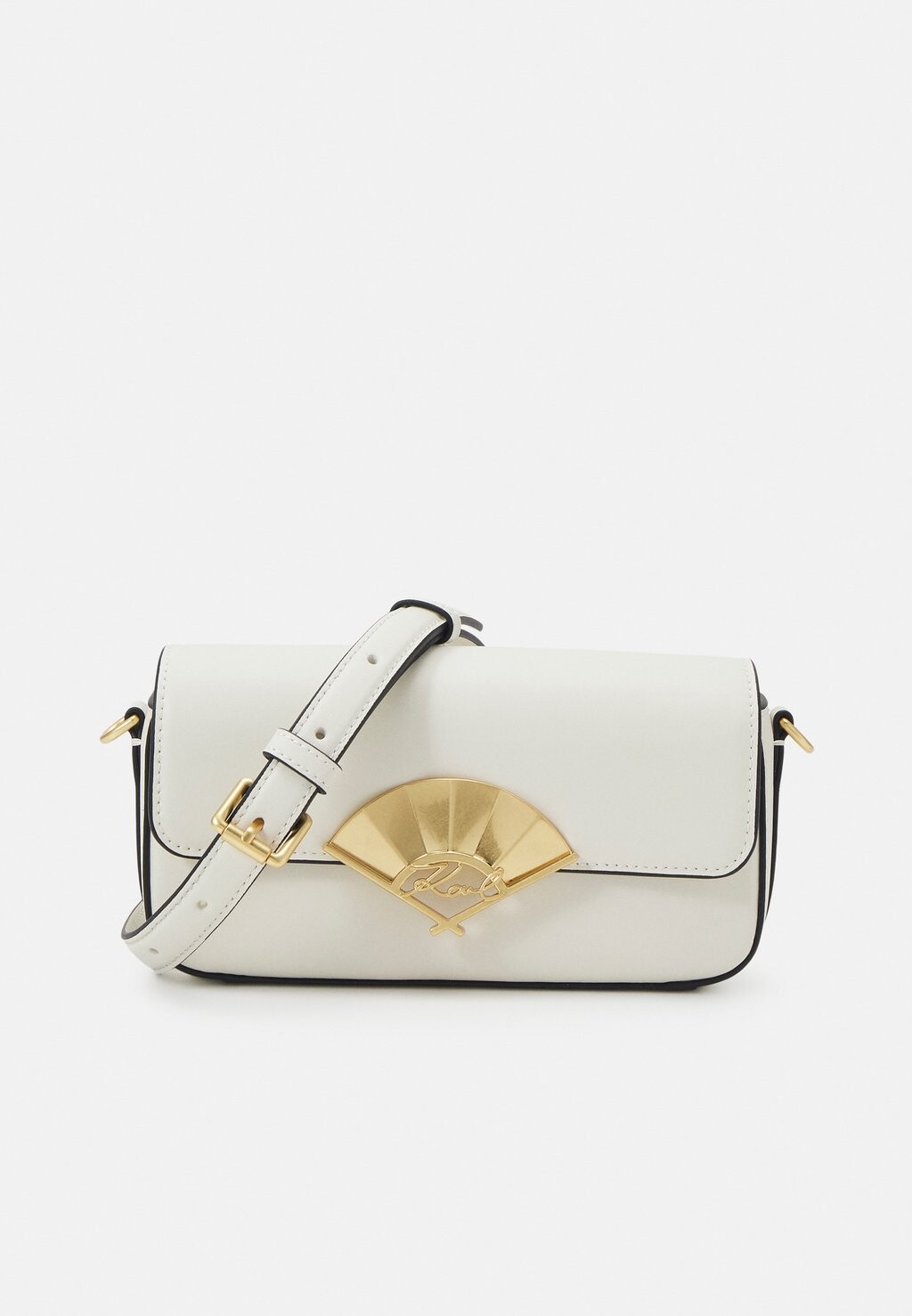 

Сумка KARL LAGERFELD CROSSBODY SIGNATURE FAN, кремовый