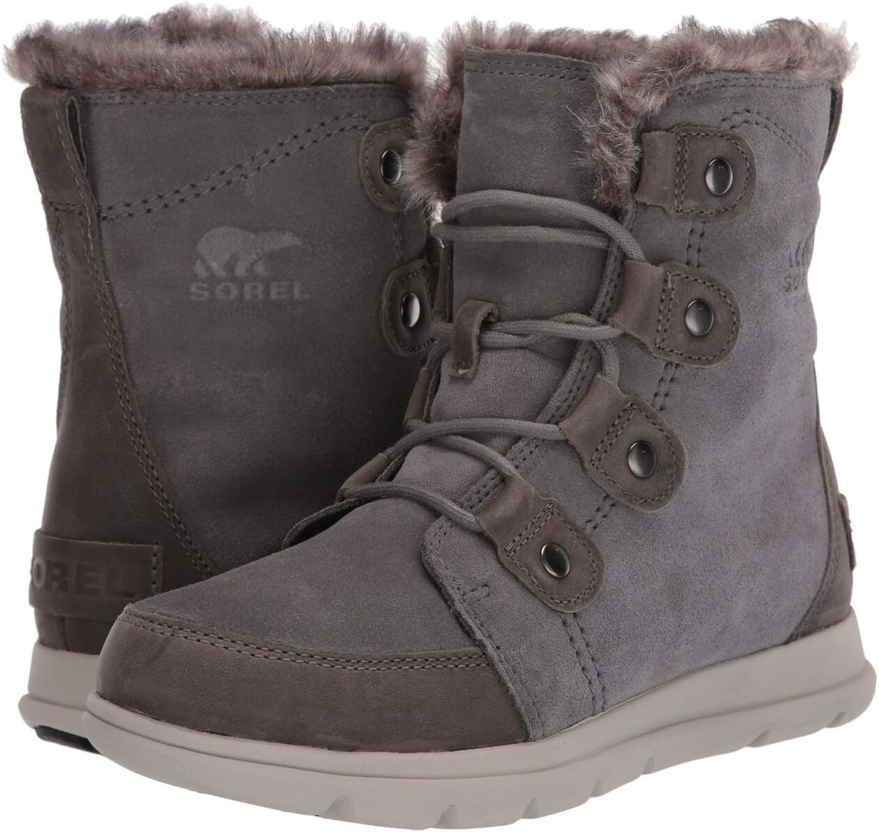 

Ботинки SOREL Explorer Joan, цвет Quarry/Black