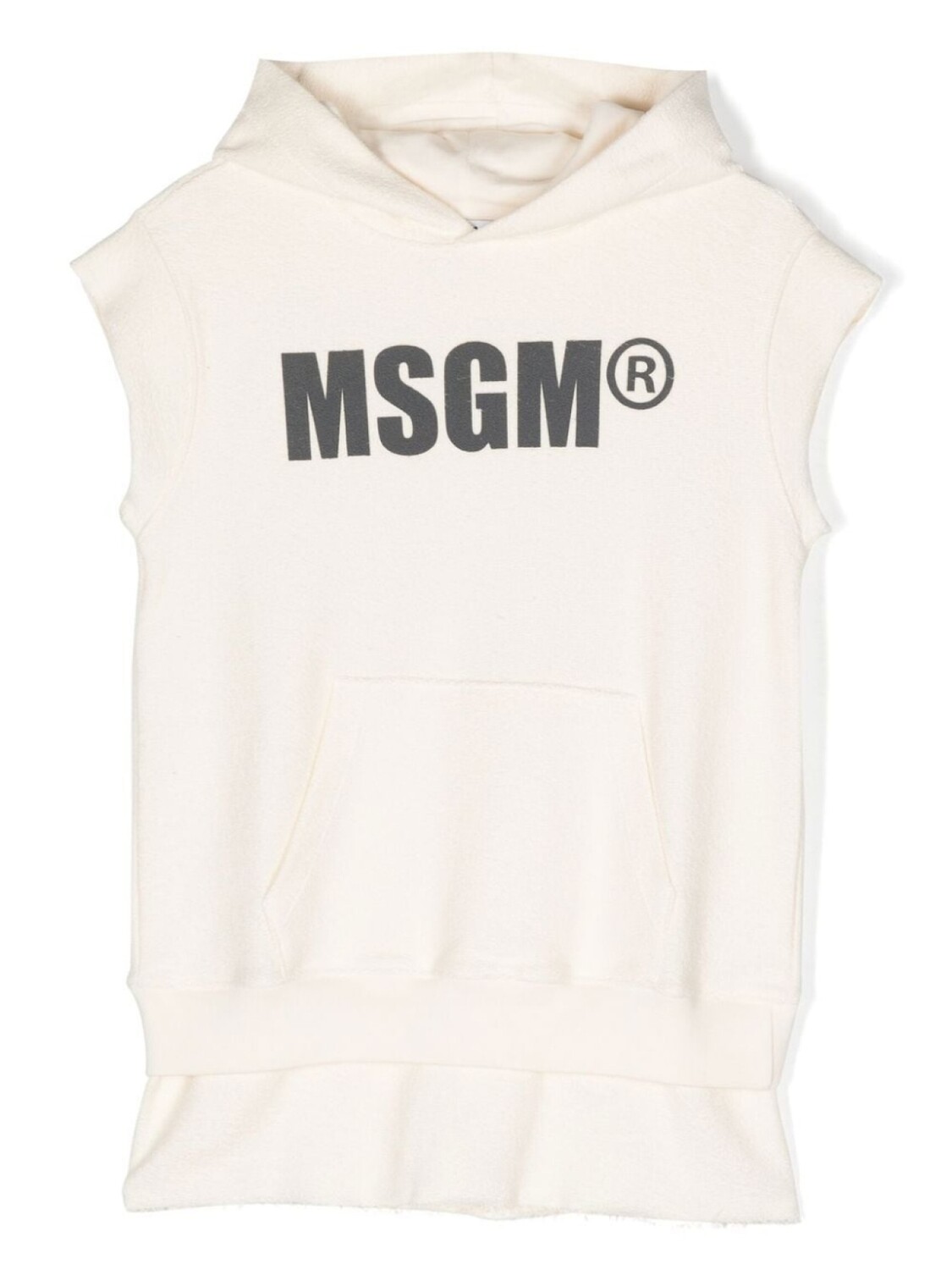 

Платье с логотипом MSGM Kids, бежевый