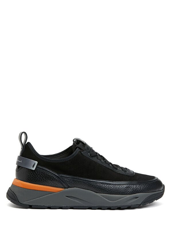 

Мужские кожаные кроссовки Santoni Sport, черный