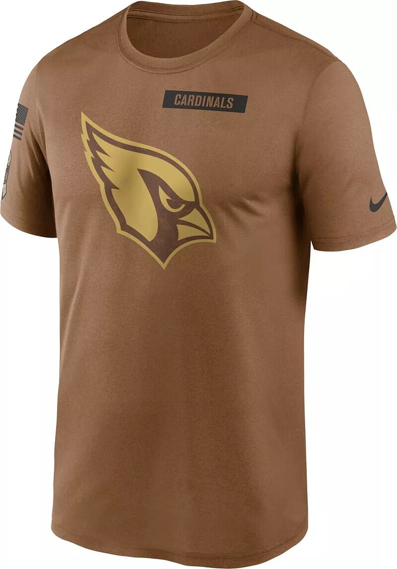 

Мужская коричневая футболка Nike Arizona Cardinals 2023 Salute to Service Legend