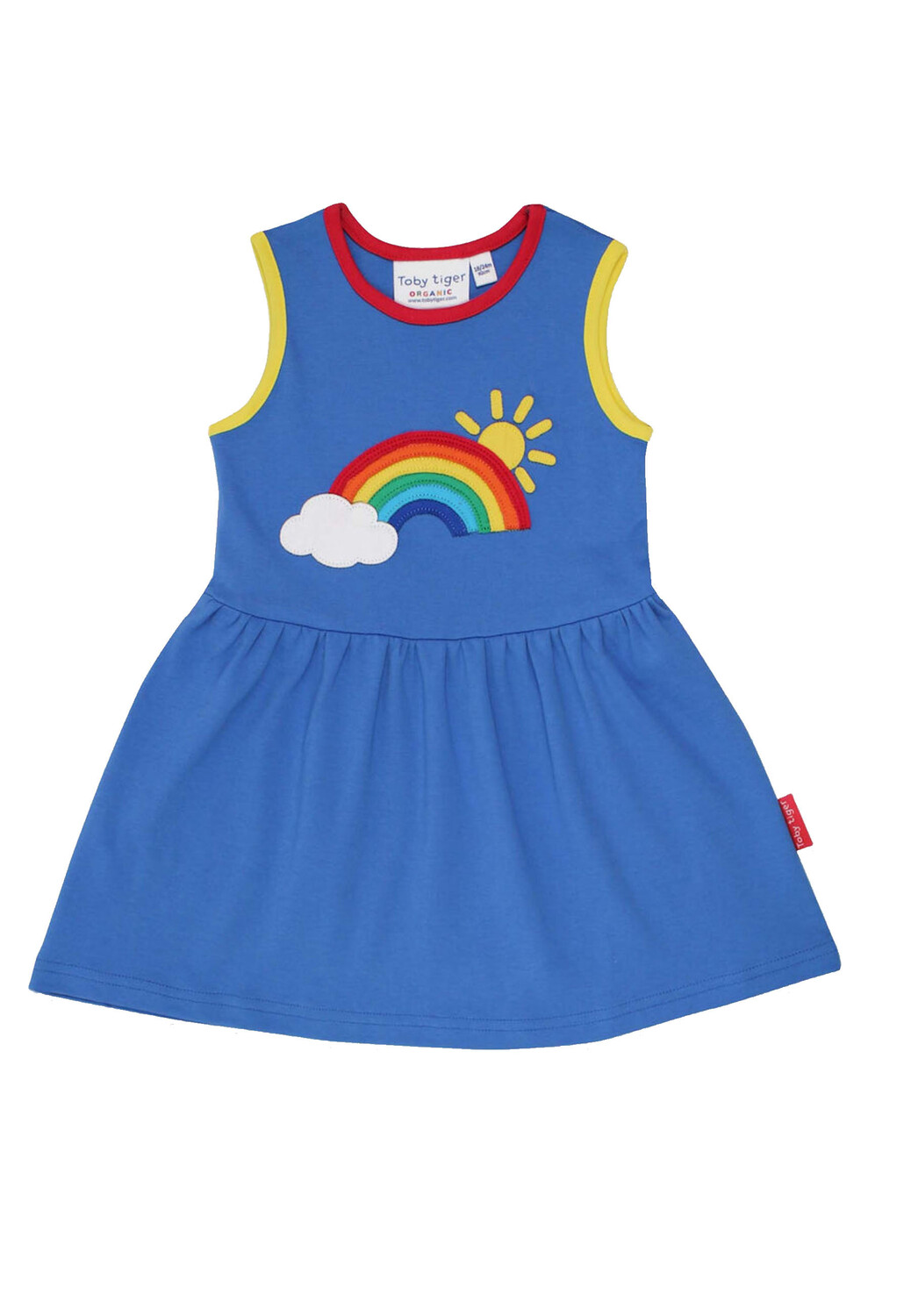 

Платье Toby Tiger Träger mit Regenbogen Applikation, синий