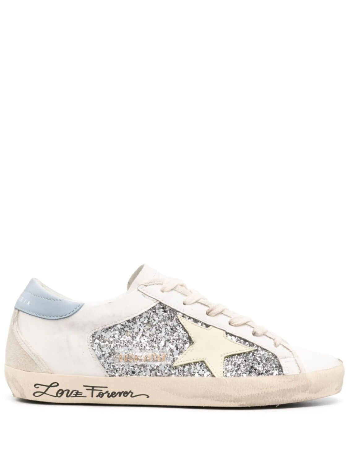 

Golden Goose кеды Super-Star с блестками, белый