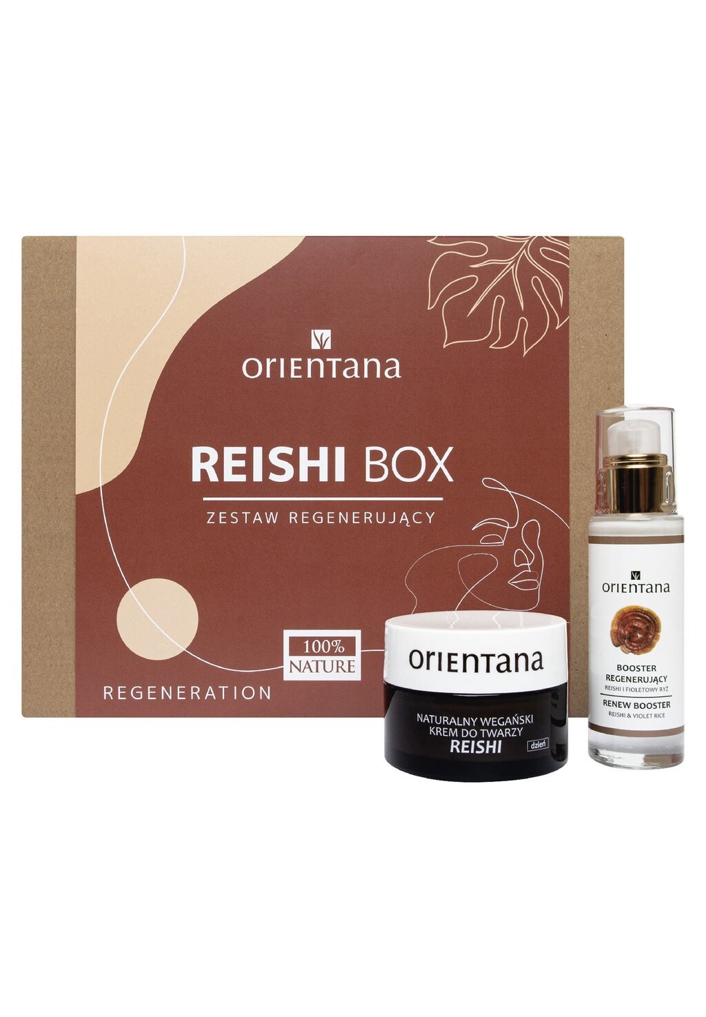 

Набор для ухода за кожей Reishi Box ORIENTANA, цвет klar