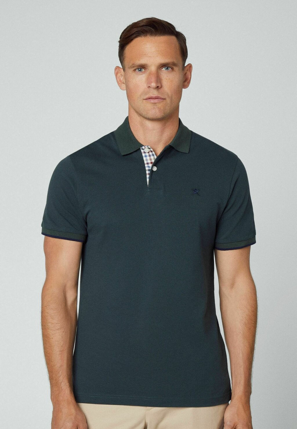 

Поло Trim Hackett London, цвет dark green