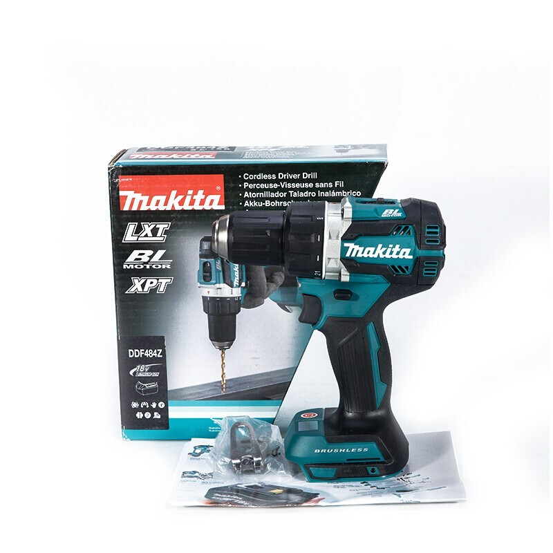 Дрель электрическая Makita DDF484RTE + два аккумулятора 5.0Ah, зарядное устройство