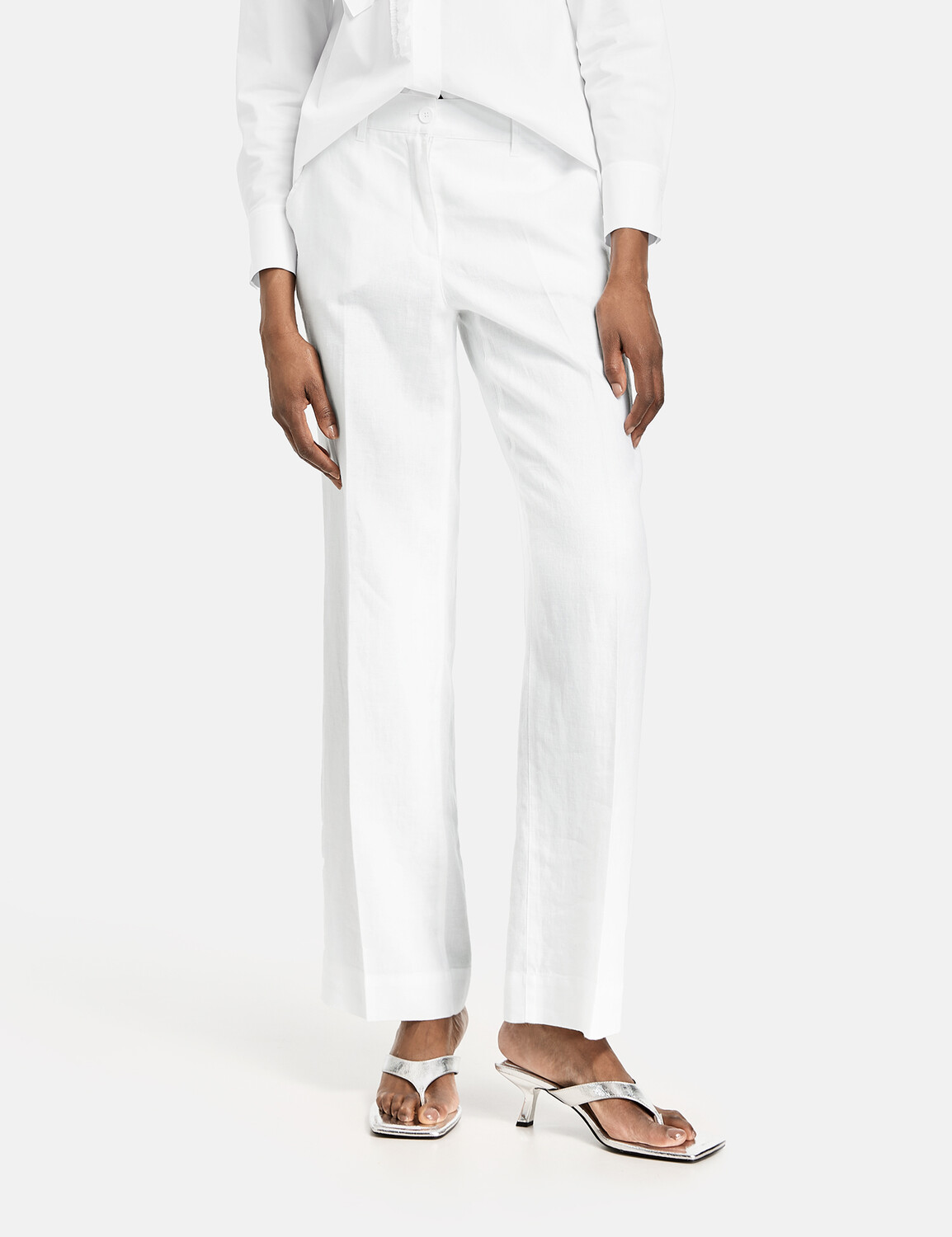 

Брюки Gerry Weber Hose Freizeit lang, белый