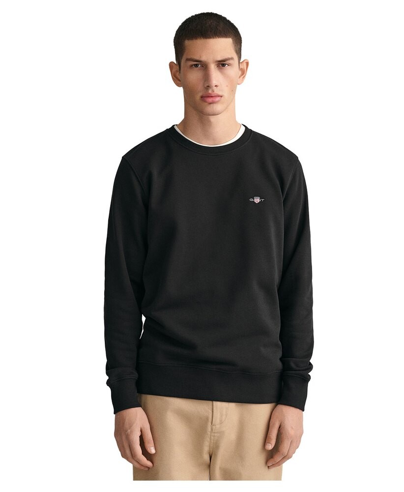 Толстовка Gant Shield Regular Fit, черный худи gant archive shield regular fit зеленый