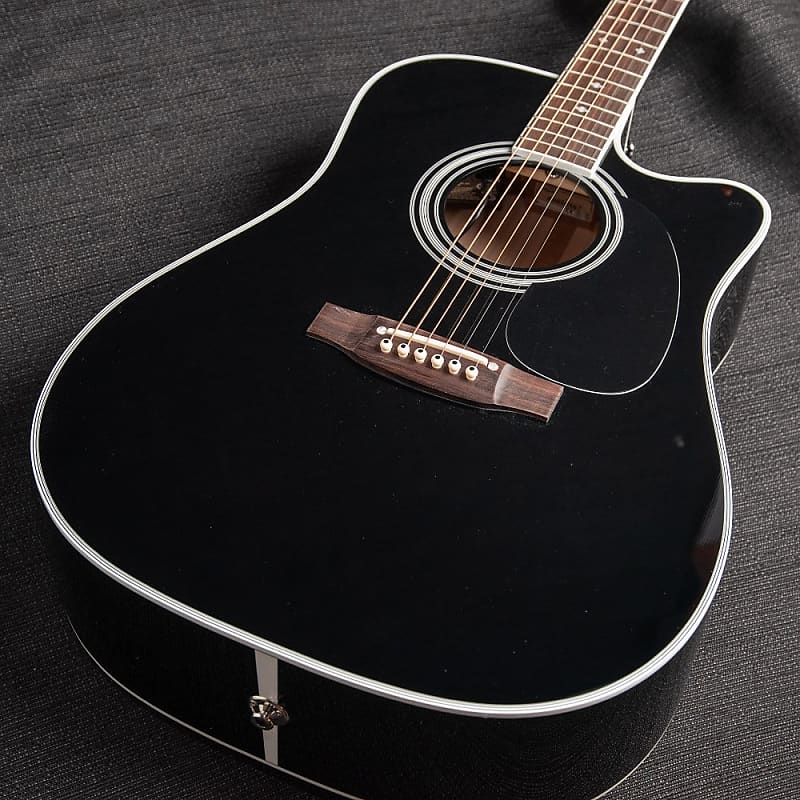 Акустическая гитара Takamine EF341SC Gloss Black Cutaway Dreadnought Acoustic w/Hardshell Case электрогитара schecter sgr s 1 blk