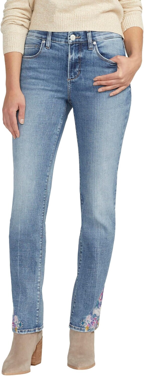 

Джинсы Petite Ruby Mid-Rise Straight Leg Jeans Jag Jeans, цвет Essex Blue