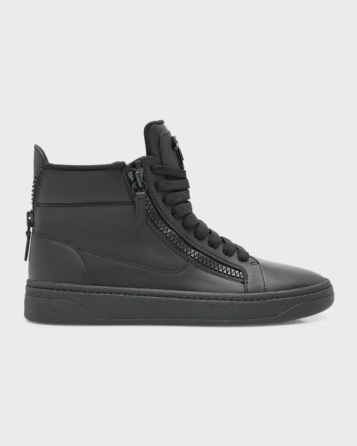 

Мужские кожаные кроссовки Birel Vague средней высоты Giuseppe Zanotti, цвет Nero