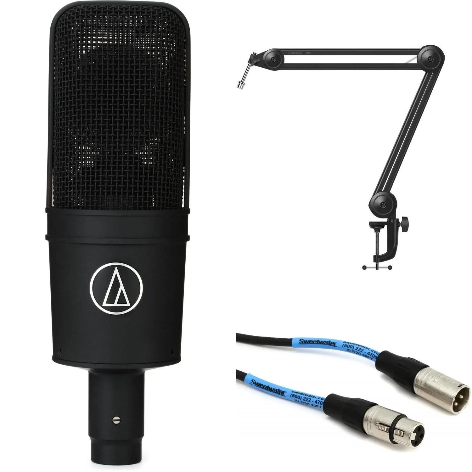 

Audio-Technica AT4033A: комплект конденсаторного микрофона со средней диафрагмой и подставки для вещания
