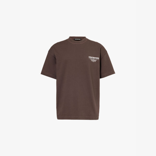 

Футболка Cole buxton x selfridges с круглым вырезом из хлопкового джерси Cole Buxton, коричневый