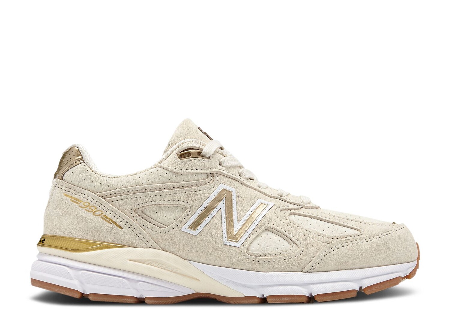

Кроссовки New Balance 990V4 Made In Usa 'Off White Gold', кремовый, Бежевый