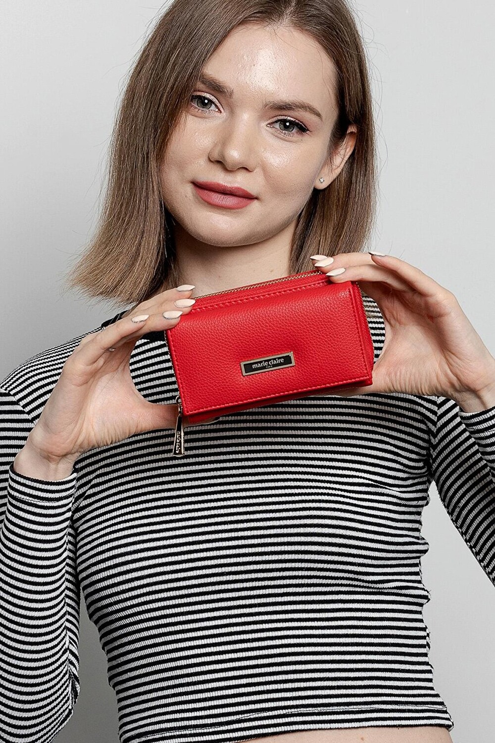 

Красный женский кошелек Rannes MC222307306 Marie Claire