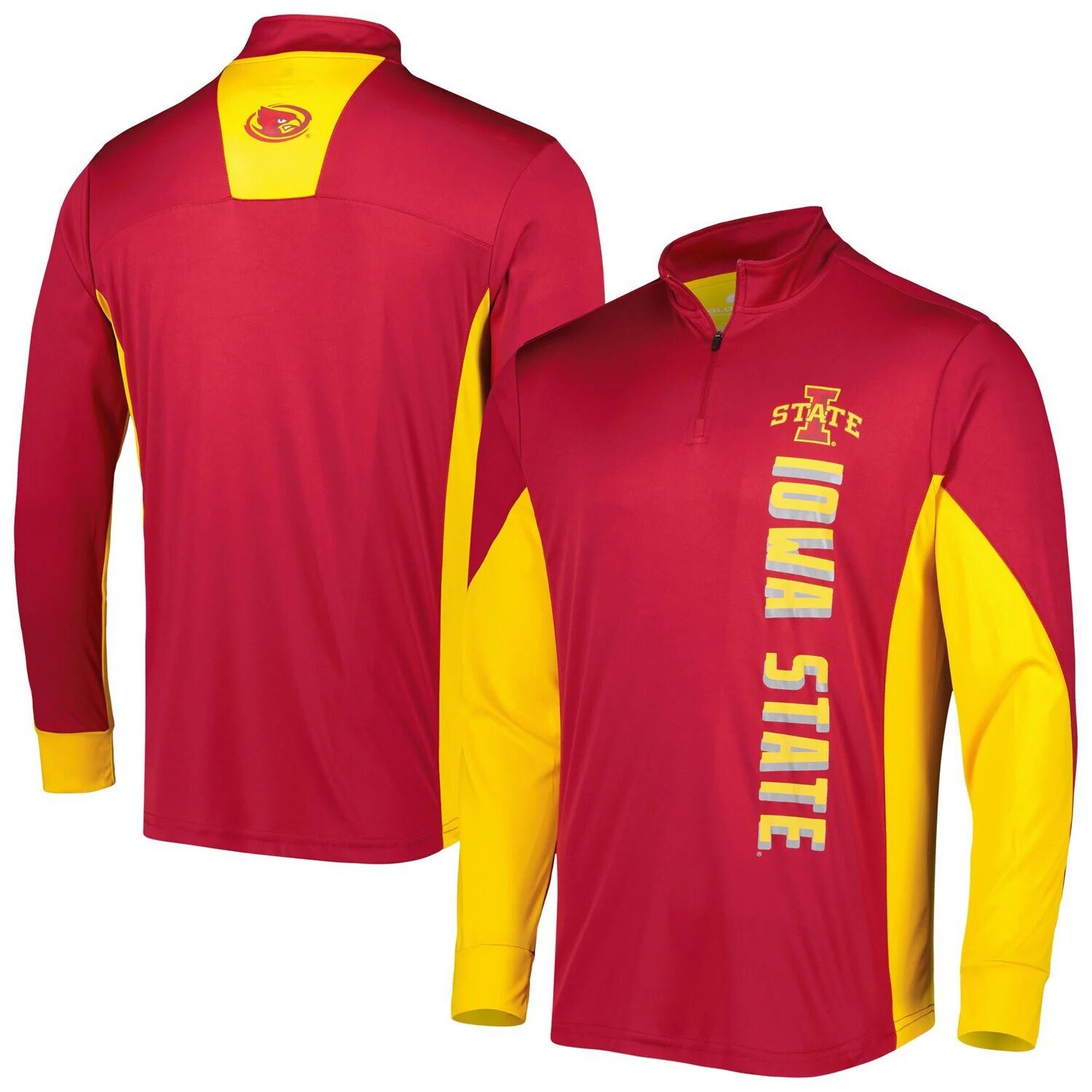 

Мужская ветровка Cardinal Iowa State Cyclones Bart с молнией четверти Colosseum
