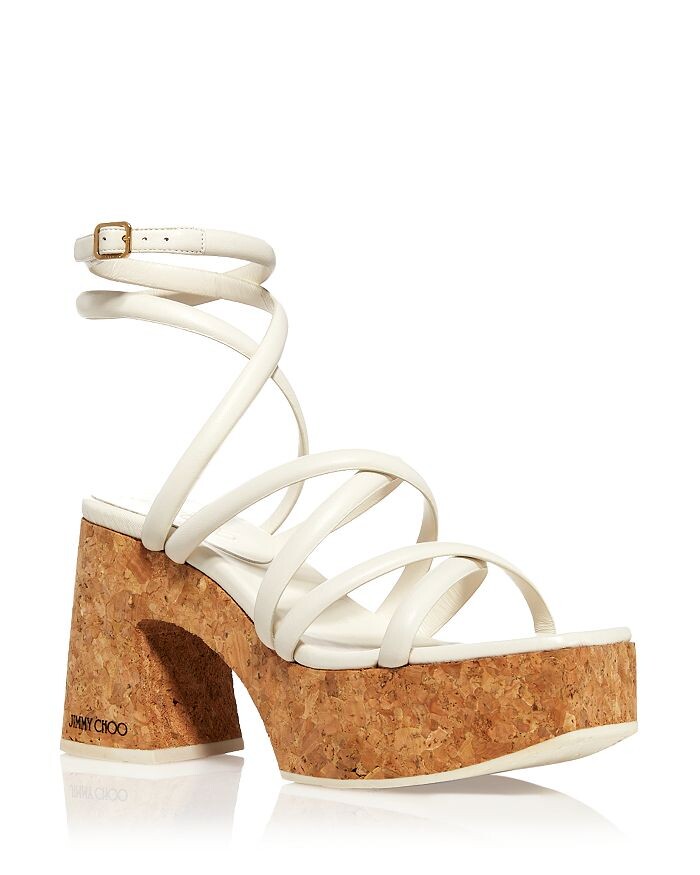 

Женские босоножки на танкетке Cecelia 95 с ремешками на платформе Jimmy Choo