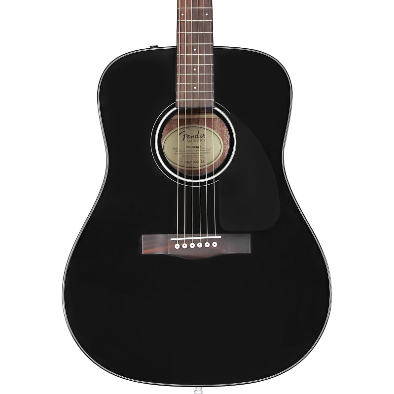 Акустическая гитара Fender CD-60 Dreadnought V3 Black Acoustic Guitar w/ case