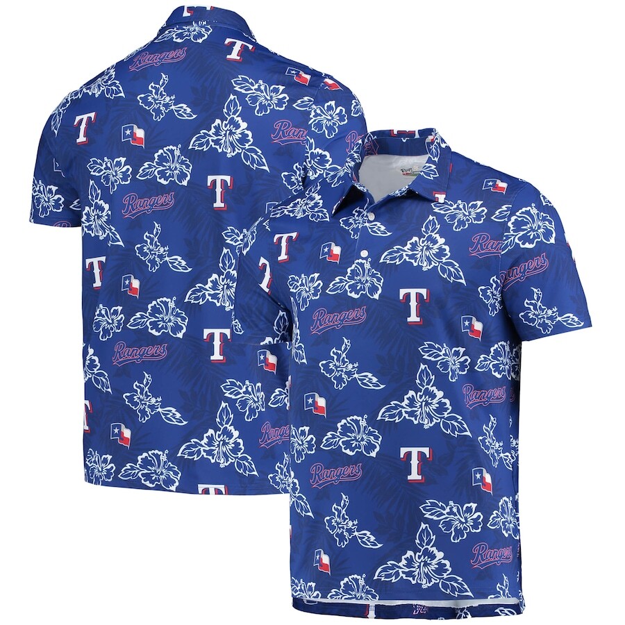 

Поло с коротким рукавом Reyn Spooner Texas Rangers, роял