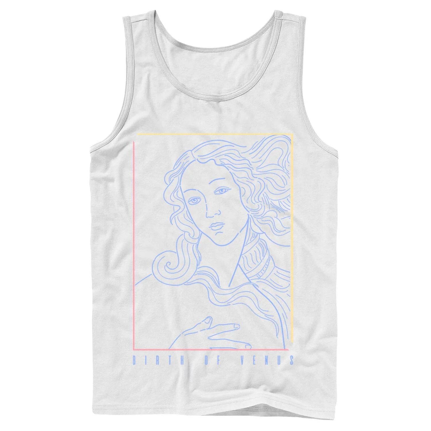 

Мужская портретная майка Fifth Sun Birth Of Venus Line Art Licensed Character