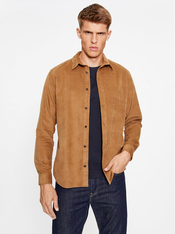 

Рубашка узкого кроя Jack&Jones, бежевый