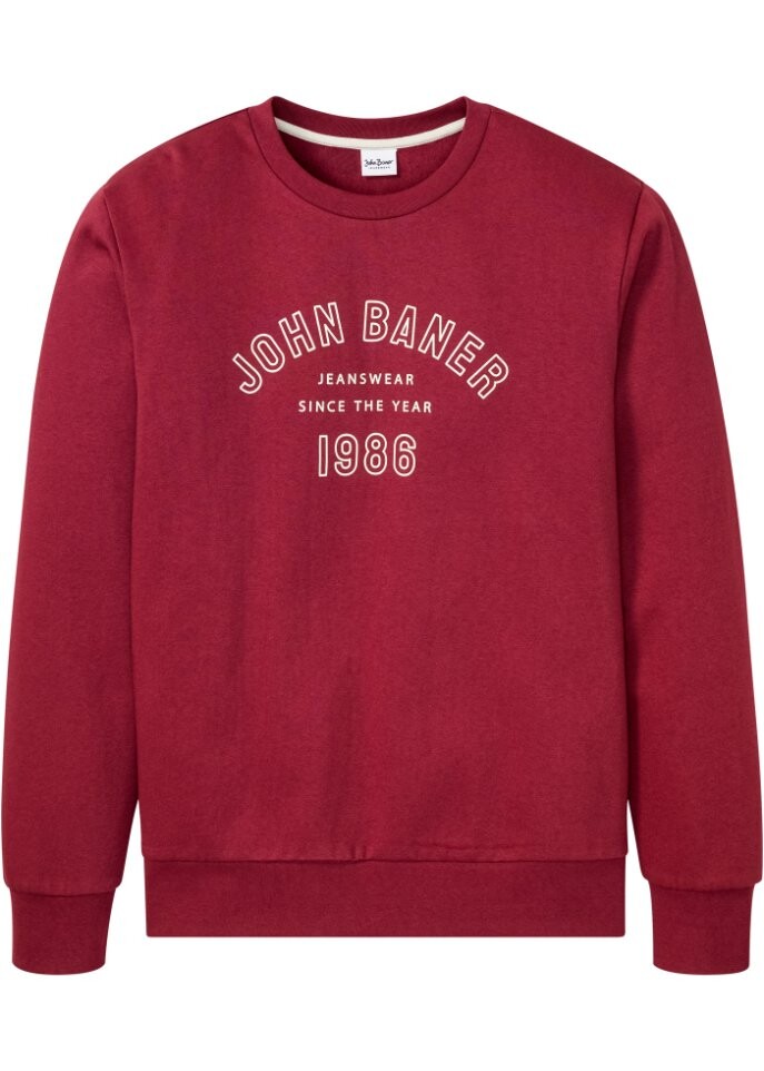 

Толстовка из переработанного полиэстера John Baner Jeanswear, красный