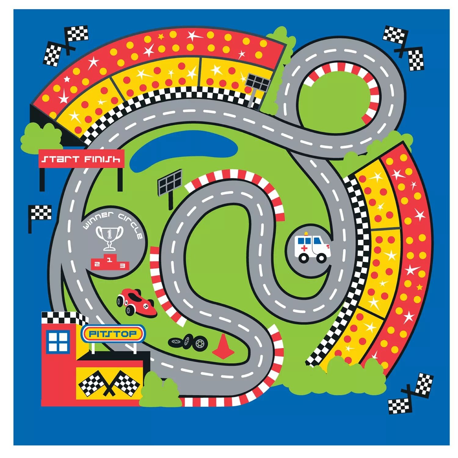

Палатка Fun2Give Pop-it-Up Pit Stop с гоночным ковриком Fun2Give