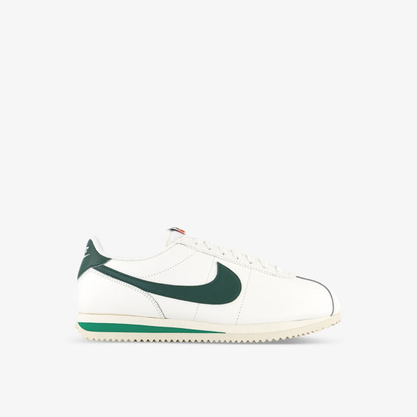 цена Кожаные кроссовки cortez с низким берцем в стиле ретро Nike, цвет sail gorge green malachi