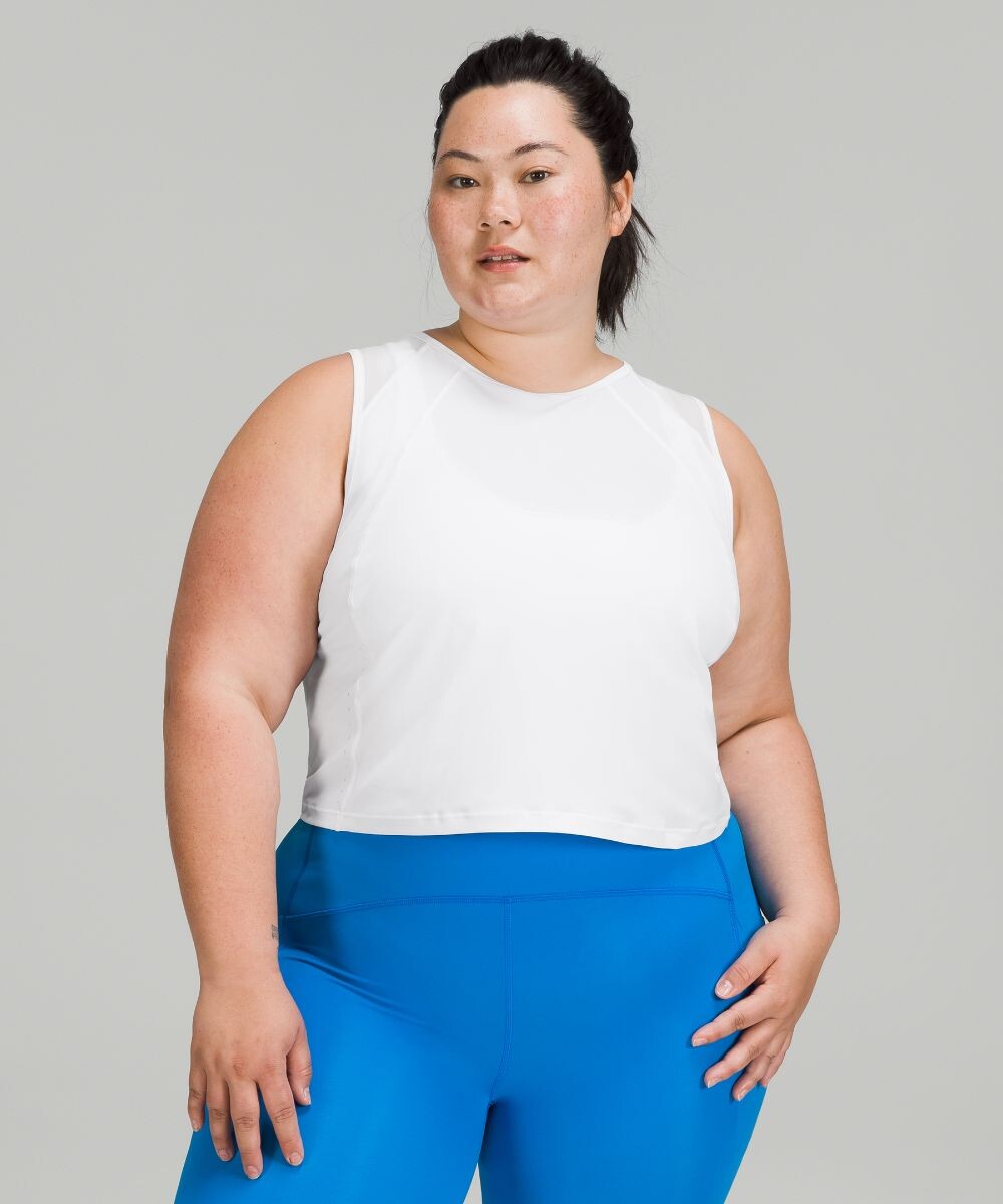 

Укороченная майка Sculpt Lululemon, белый