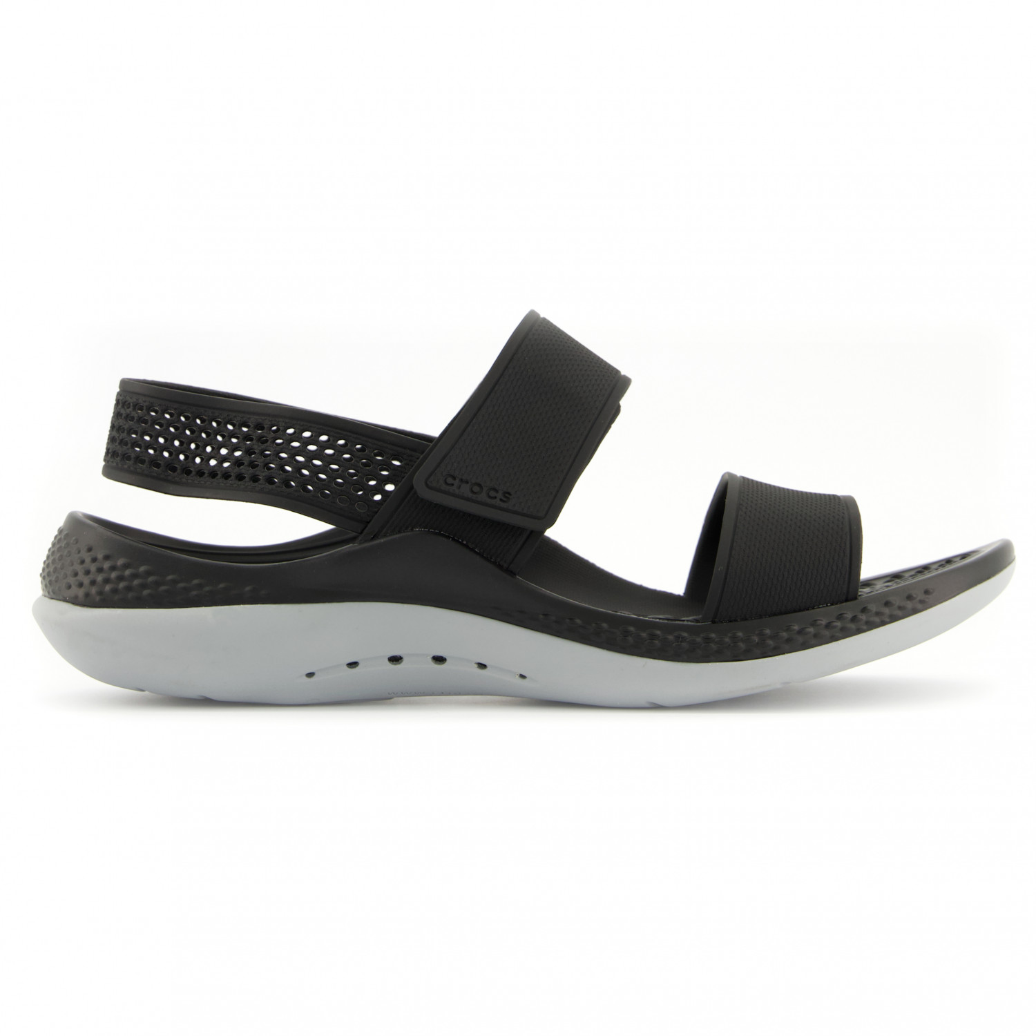 Сандалии Crocs Women's Literide 360 Sandal, цвет Black/Light Grey сандалии crocs literide 360 clog цвет black slate grey