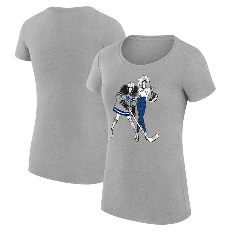 

Футболка с коротким рукавом G-III 4Her by Carl Banks Toronto Maple Leafs, серый