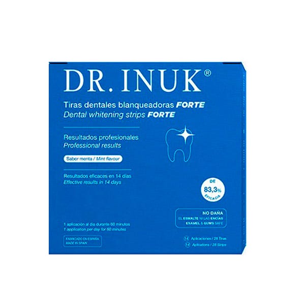 Отбеливающие зубные полоски Forte Dr. Inuk зубные пасты white glo полоски отбеливающие угольные bright nights charcoal 5