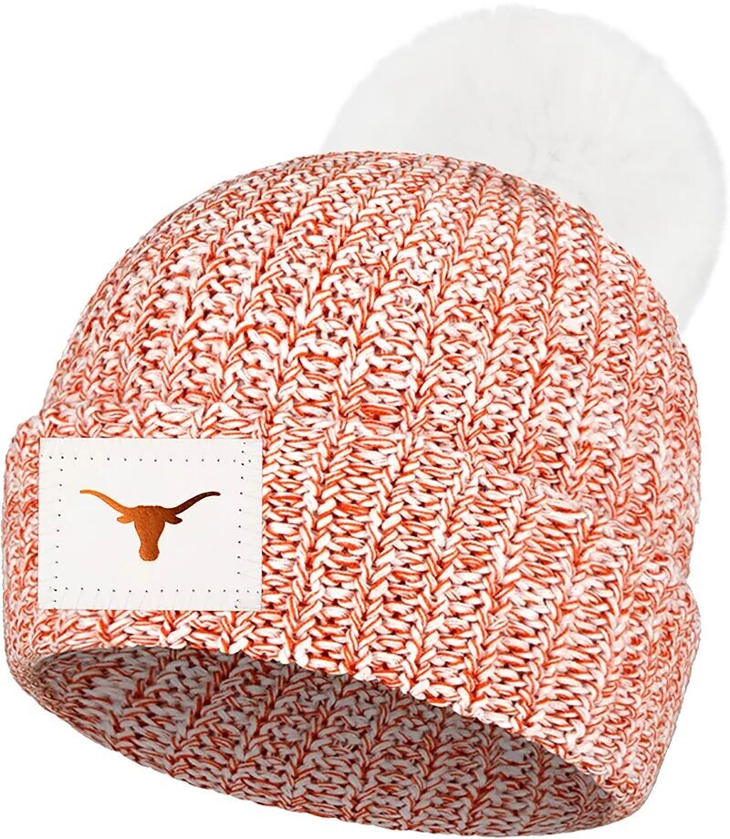 

Вязаная шапка с помпоном Love Your Melon Texas Longhorns ярко-оранжевого цвета в крапинку