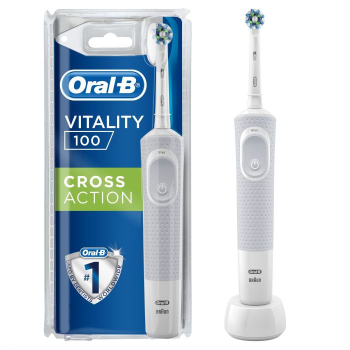 Зубная щетка Vitality 100 Cross Action Cepillo de Dientes Eléctrico Oral-B, Blanco