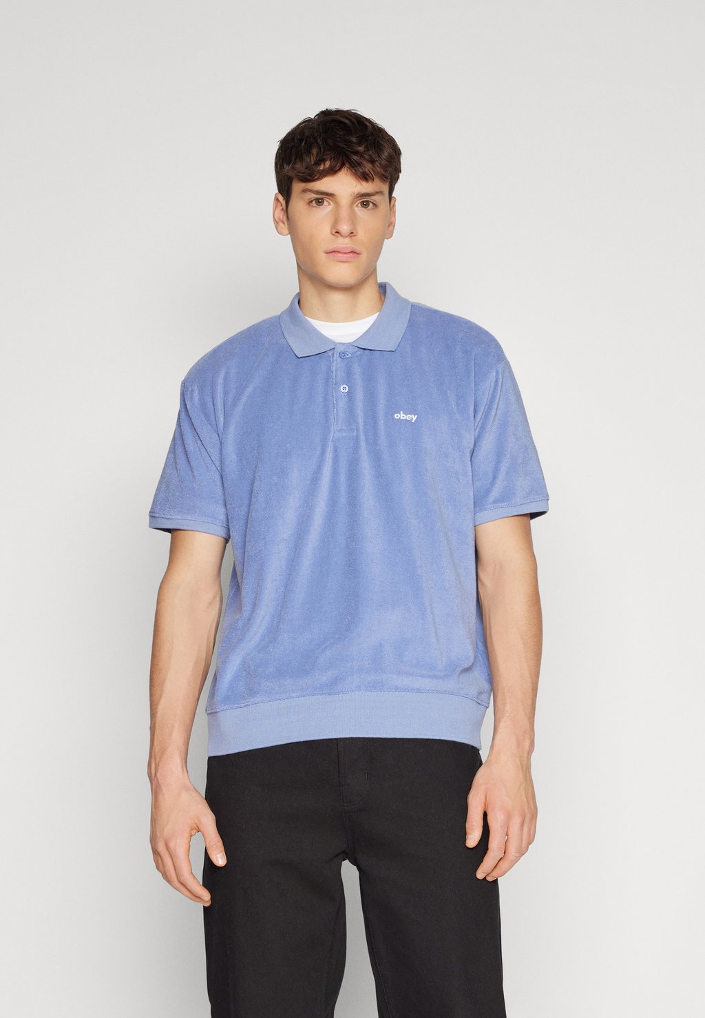 Базовая футболка Denton Terry Cloth Unisex Obey Clothing, цвет hydrangea