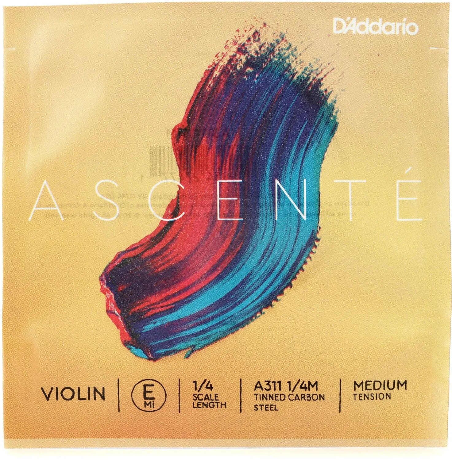 

D'Addario A311 Ascente Струна E для скрипки - размер 1/4, среднее натяжение