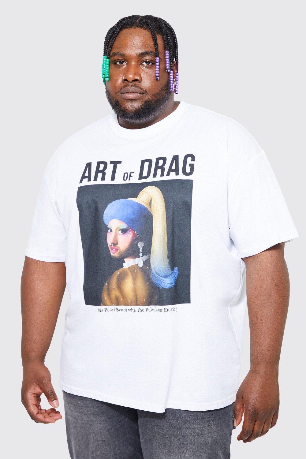 

футболка с лицензией art of drag Boohoo, белый