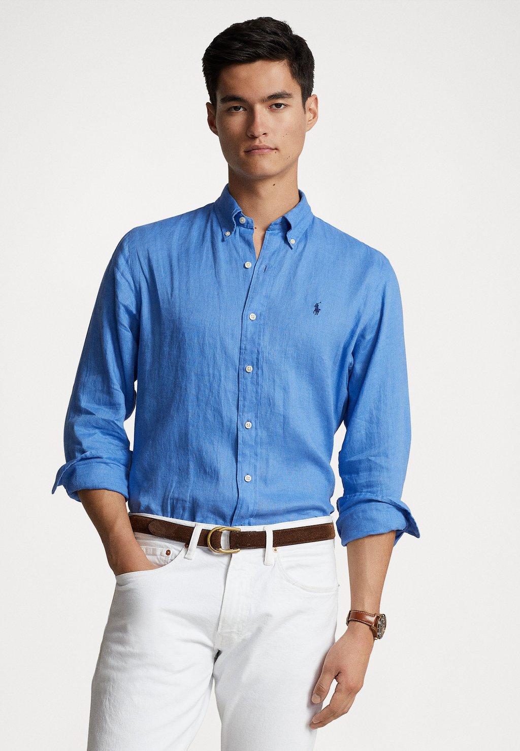 Рубашка Long Sleeve Sport Polo Ralph Lauren, цвет summer blue